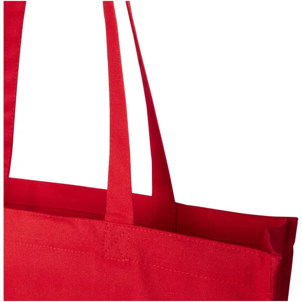 Florida 270 g/m² GRS recycled gusset tote bag 14L Red