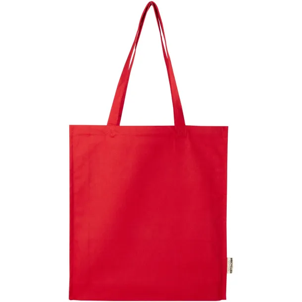 Florida 270 g/m² GRS recycled gusset tote bag 14L Red
