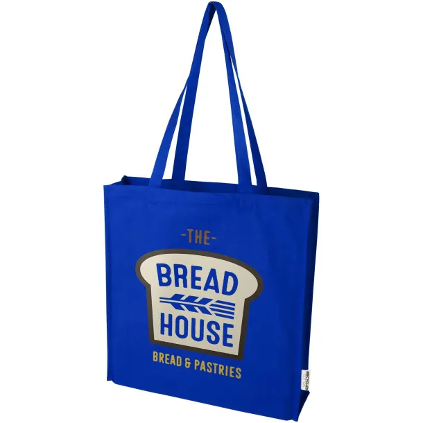 Florida 270 g/m² GRS recycled gusset tote bag 14L Royal blue