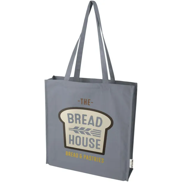 Florida 270 g/m² GRS recycled gusset tote bag 14L Grey