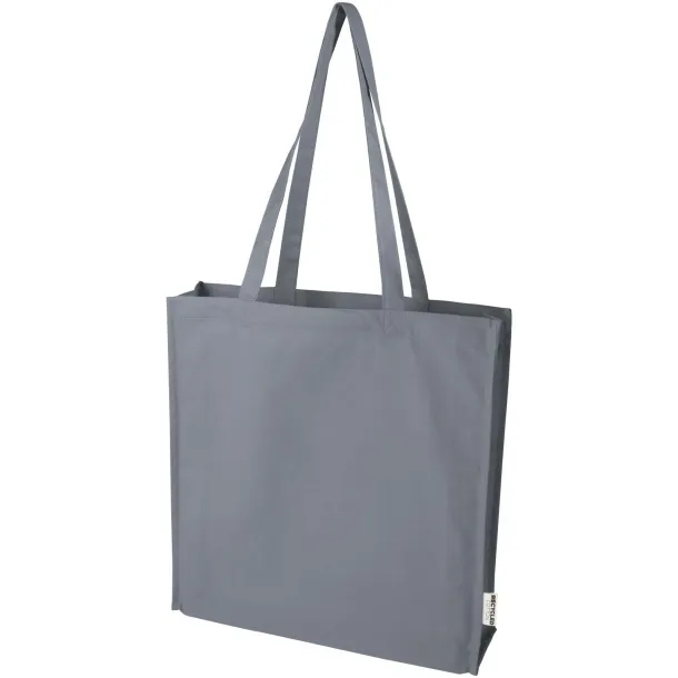 Florida 270 g/m² GRS recycled gusset tote bag 14L Grey