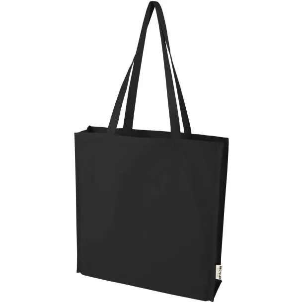 Florida 270 g/m² GRS recycled gusset tote bag 14L Crna