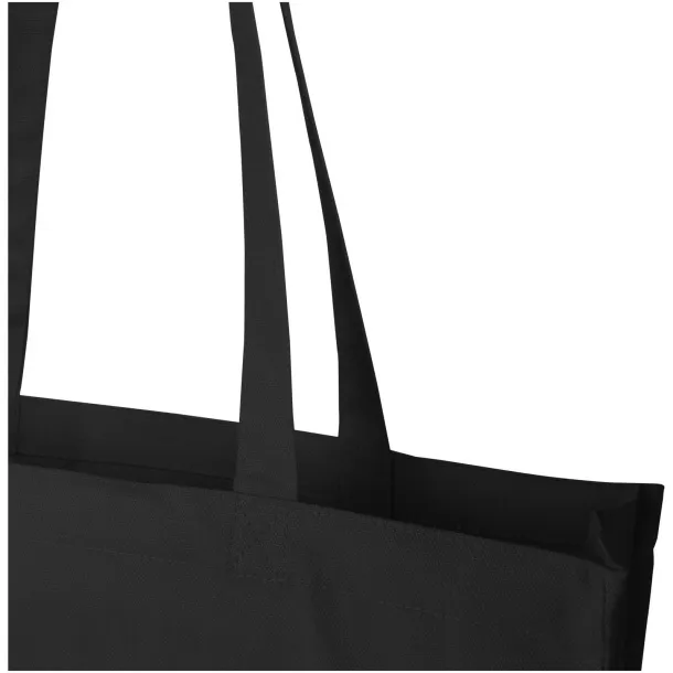 Florida 270 g/m² GRS recycled gusset tote bag 14L Solid black