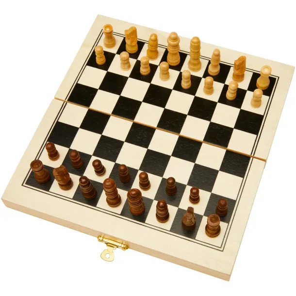 King wooden chess set Natural