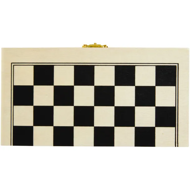 King wooden chess set Natural