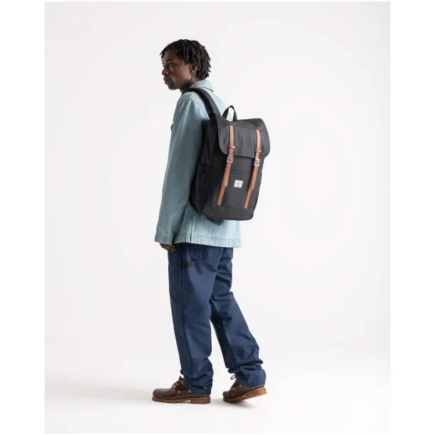 Herschel Retreat™ reciklirani ruksak za prijenosno računalo 23L, 15/16" - Herschel Crna