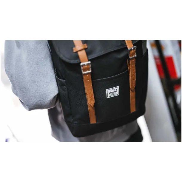 Herschel Retreat™ reciklirani ruksak za prijenosno računalo 23L, 15/16" - Herschel Crna
