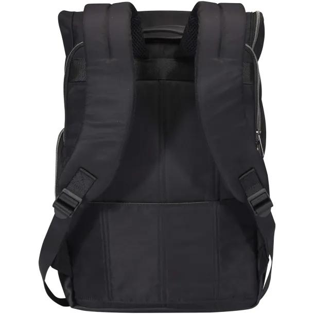 Rhine GRS reciklirani rolltop 15” laptop ruksak, 18L Solid black