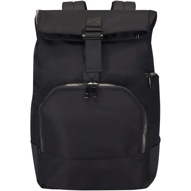 Rhine GRS reciklirani rolltop 15” laptop ruksak, 18L Solid black