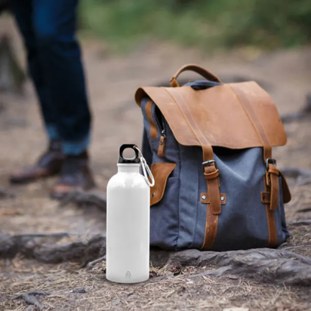 Brenda Sports bottle 500 ml with carabiner clip Bijela