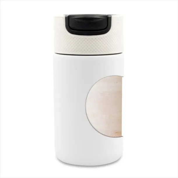 AIR GIFTS NABILA Thermo mug 400 ml with ceramics Bijela