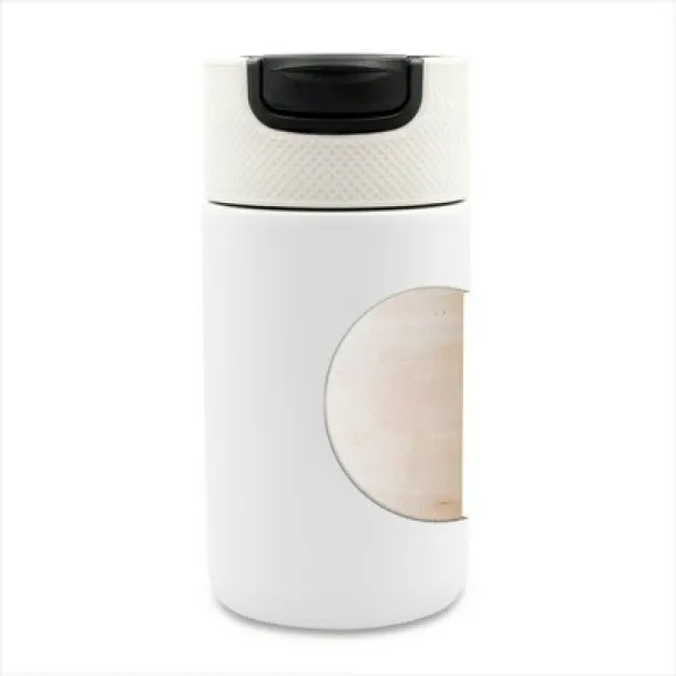 AIR GIFTS NABILA Thermo mug 400 ml with ceramics Bijela