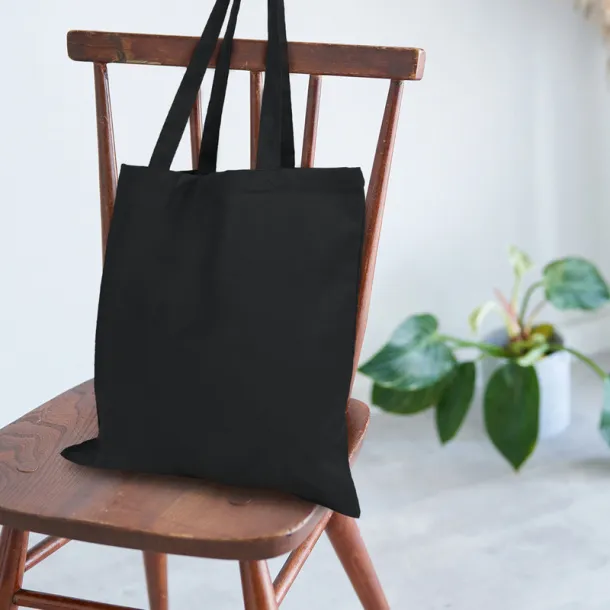 Rabia Cotton shopping bag Crna