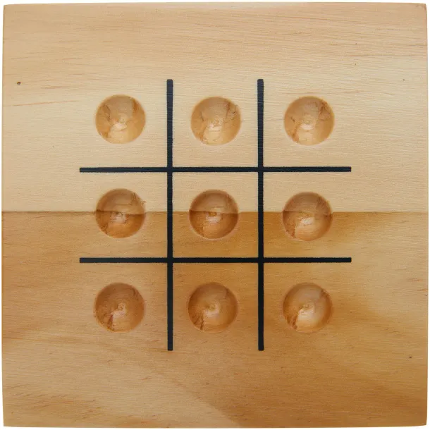 Strobus wooden tic-tac-toe game Natural