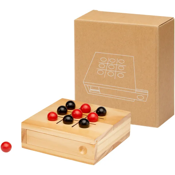 Strobus wooden tic-tac-toe game Natural