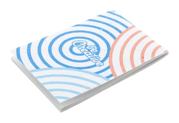 CreaNote Mini Seed custom seed paper notebook White