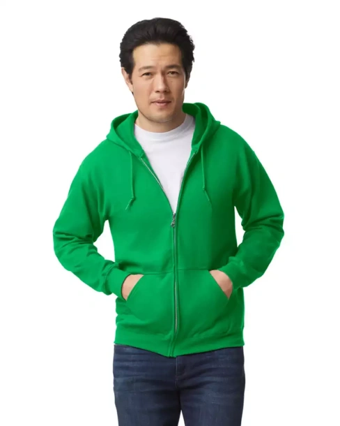  Muška hoodica s patentom, 271 g/m² - Gildan Irish Green