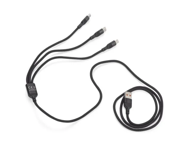  3u1 USB kabel czarny