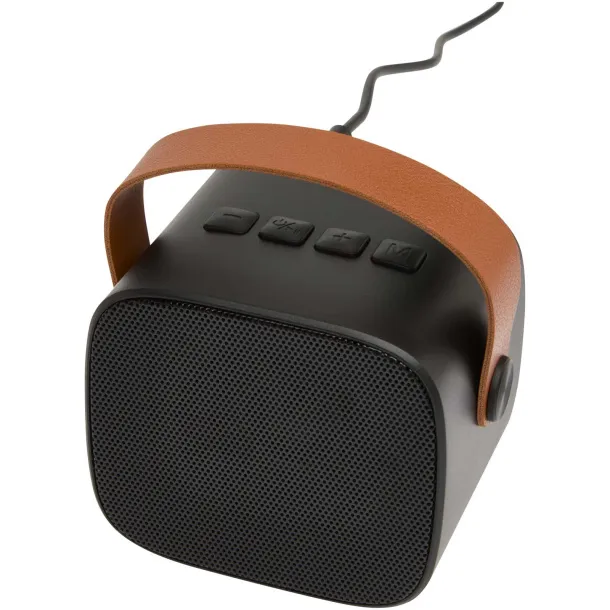 Diya 3W wireless recycled plastic speaker Crna