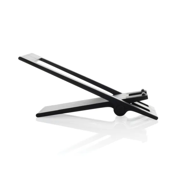 SnapStand sklopivi stalak za mobitel od RCS reciklirane plastike - XD Collection Crna 