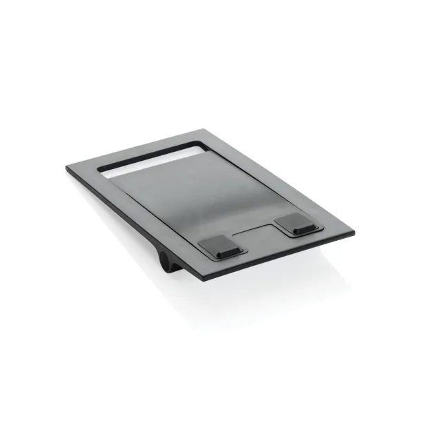 SnapStand sklopivi stalak za mobitel od RCS reciklirane plastike - XD Collection Crna 