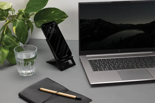 SnapStand SnapStand RCS recycled plastic foldable phone stand - XD Collection Black 