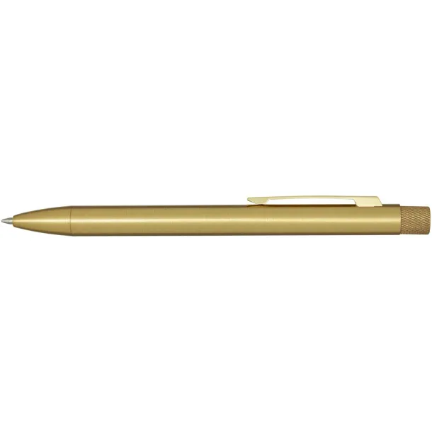 Beatriz recycled brass ballpoint pen (blue ink) Gold