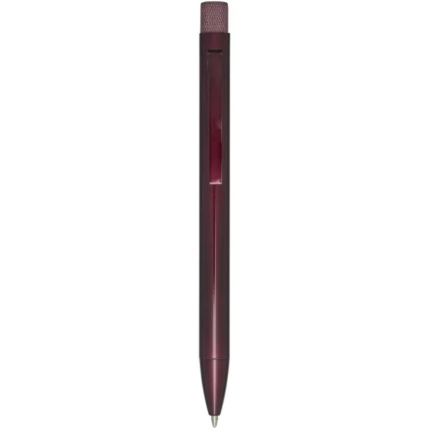 Beatriz recycled brass ballpoint pen (blue ink) Burgundy
