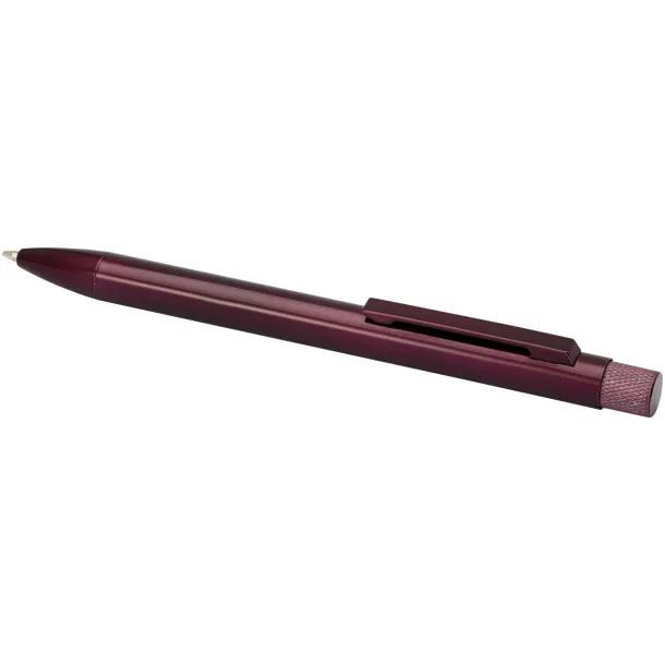 Beatriz recycled brass ballpoint pen (blue ink) Burgundy