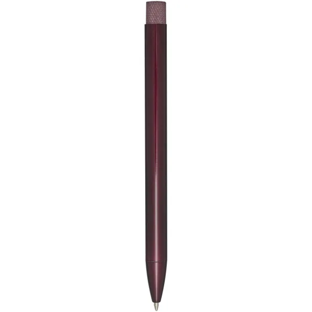 Beatriz recycled brass ballpoint pen (blue ink) Burgundy