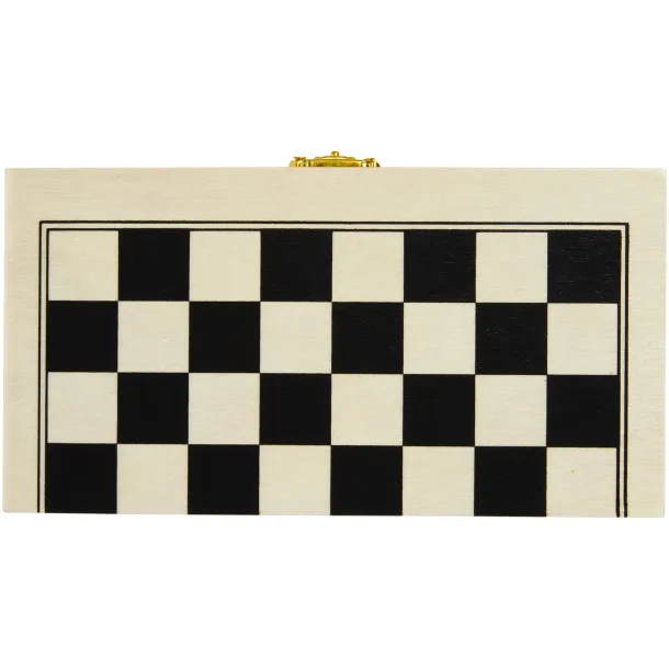 Mugo 3-in-1 wooden game set Natural