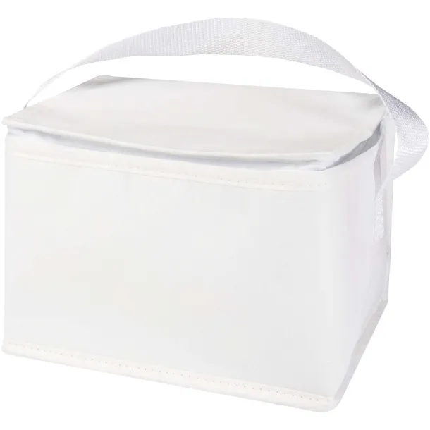 Spectrum 6-can recycled non-woven cooler bag 4L White