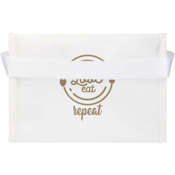 Spectrum 6-can recycled non-woven cooler bag 4L White