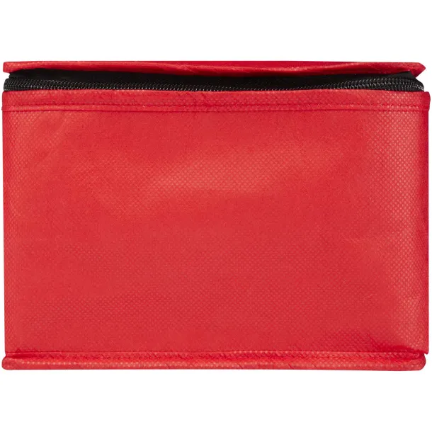 Spectrum 6-can recycled non-woven cooler bag 4L Red