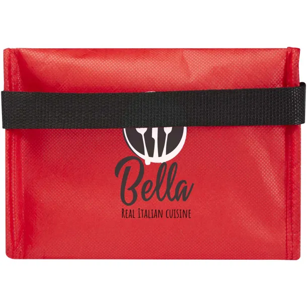 Spectrum 6-can recycled non-woven cooler bag 4L Red