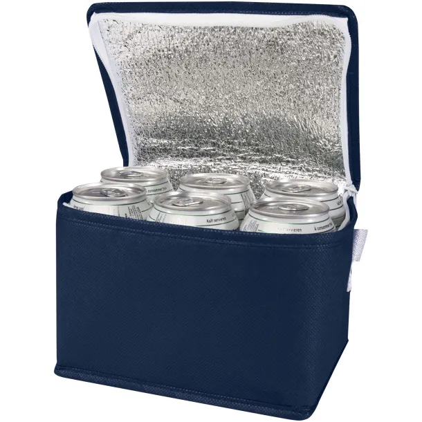 Spectrum 6-can recycled non-woven cooler bag 4L Navy Blue