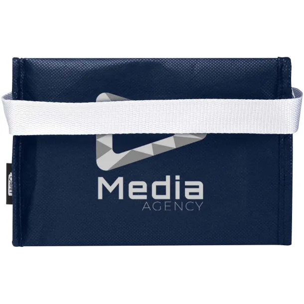 Spectrum 6-can recycled non-woven cooler bag 4L Navy Blue