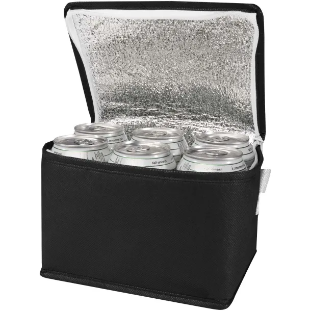 Spectrum reciklirana netkana rashladna torba za 6 limenki, 4L Solid black