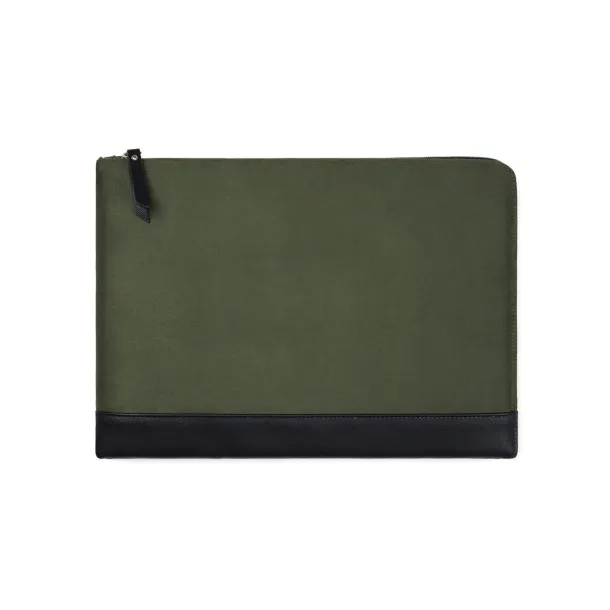 VINGA Marlow RCS recycled polyester 14" laptop sleeve - Vinga green, black Black