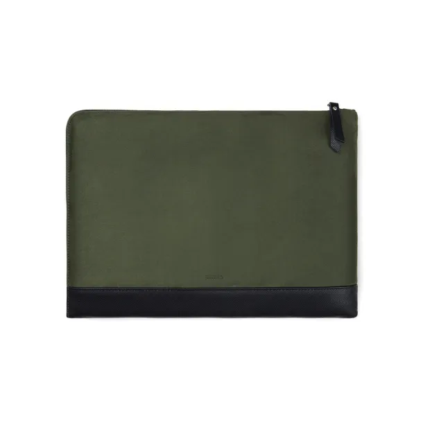 VINGA Marlow RCS recycled polyester 14" laptop sleeve - Vinga green, black Black