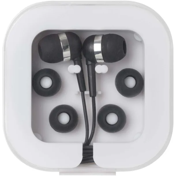 Dofida wired Type-C earbuds with recycled plastic storage box Solid black