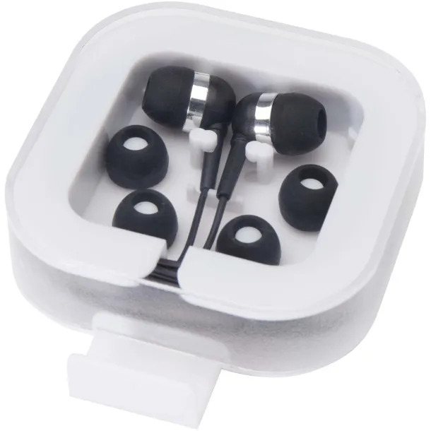 Dofida wired Type-C earbuds with recycled plastic storage box Solid black