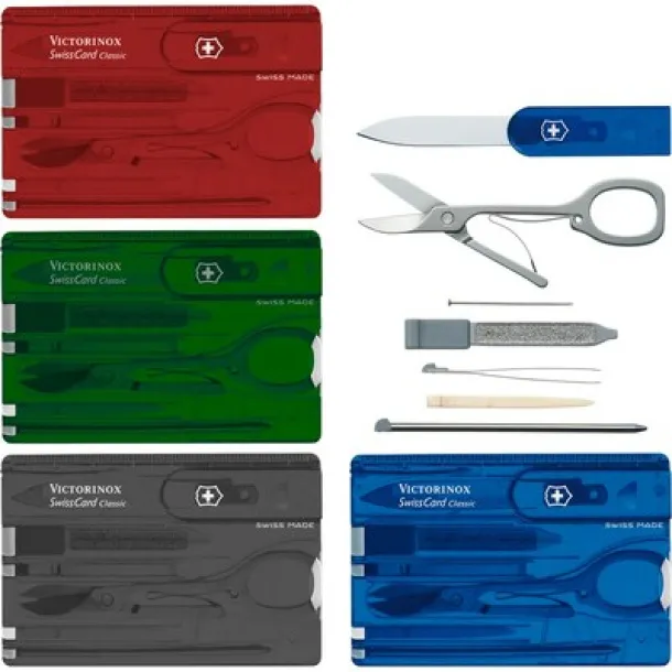 Victorinox SwissCard Classic Multifunkcionalni alat Crvena