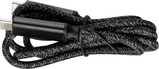 Gerd Nylon charging cable 100W Crna