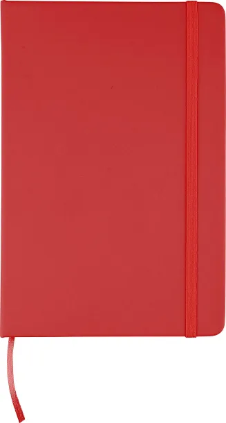 Eamon rPET PU notebook (A5) Crvena