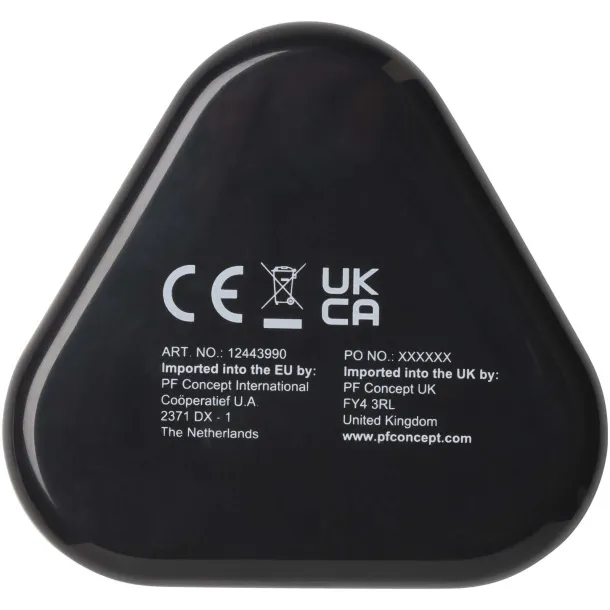 Rebel earbuds with recycled plastic storage box Solid black