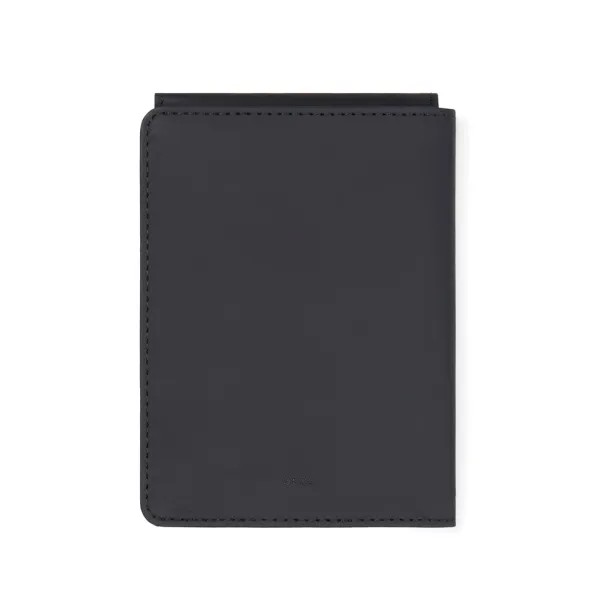 VINGA Baltimore RCS recycled polyester RFID passport cover - Vinga Crna