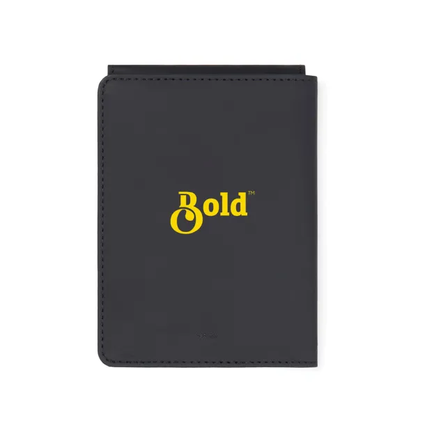 VINGA Baltimore RCS recycled polyester RFID passport cover - Vinga Crna