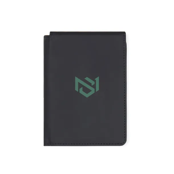 VINGA Baltimore RCS recycled polyester RFID passport cover - Vinga black 