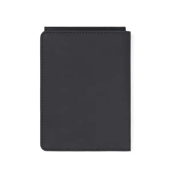 VINGA Baltimore RCS recycled polyester RFID passport cover - Vinga Crna